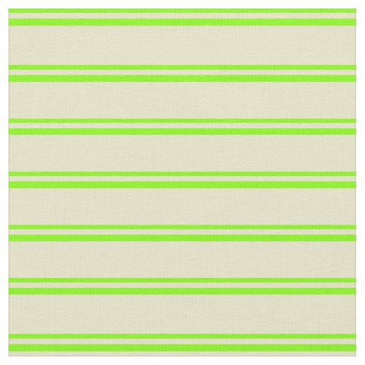 Chartreuse & Pale Goldenrod Lines Fabric