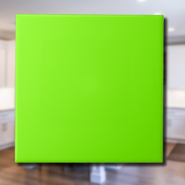 Chartreuse Solid Color | Classic | Elegant Ceramic Tile (Creator Uploaded)