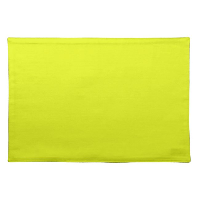 Chartreuse Solid Color Cloth Placemat (Front)