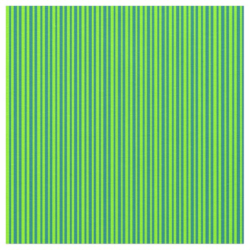 Chartreuse & Teal Lines Fabric