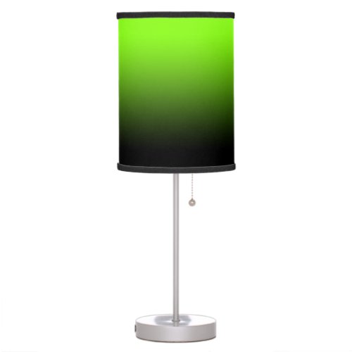 Chartreuse to Black Ombre Table Lamp