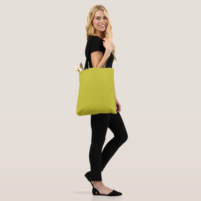 Chartreuse Tote Bag (On Model)