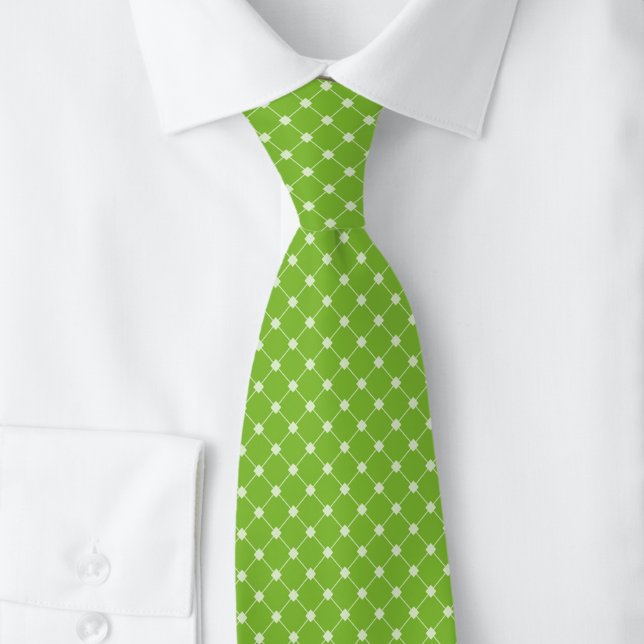 Chartreuse Trellis Neck Tie (Creator Uploaded)