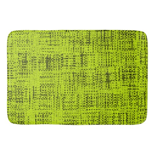 Chartreuse Tweed Bath Mat