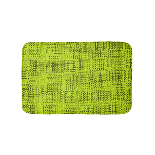 Chartreuse Tweed Bath Mat