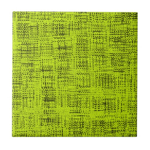 Chartreuse Tweed Ceramic Tile