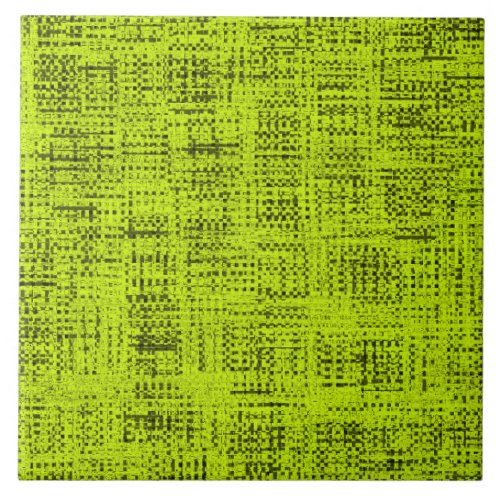 Chartreuse Tweed Ceramic Tile
