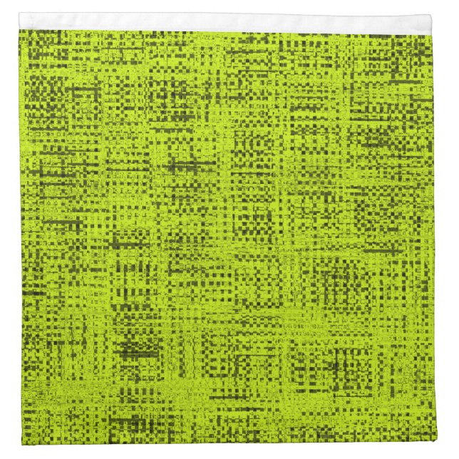 Chartreuse Tweed cloth cocktail napkin    (Front)