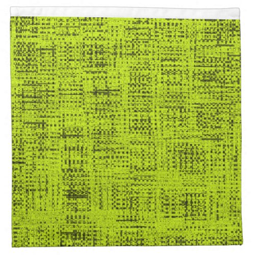 Chartreuse Tweed cloth cocktail napkin set