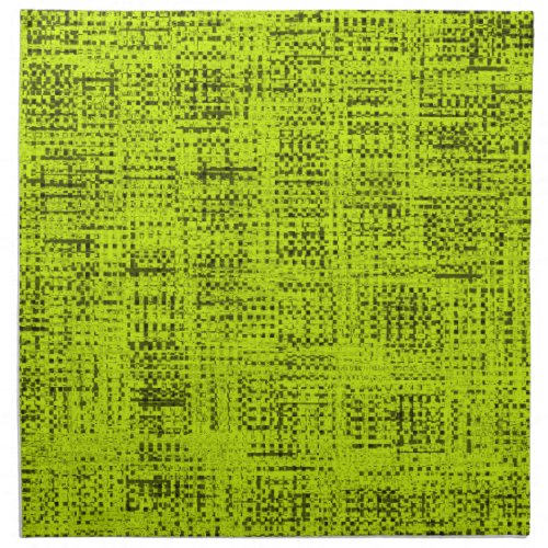 Chartreuse Tweed cloth dinner napkin set