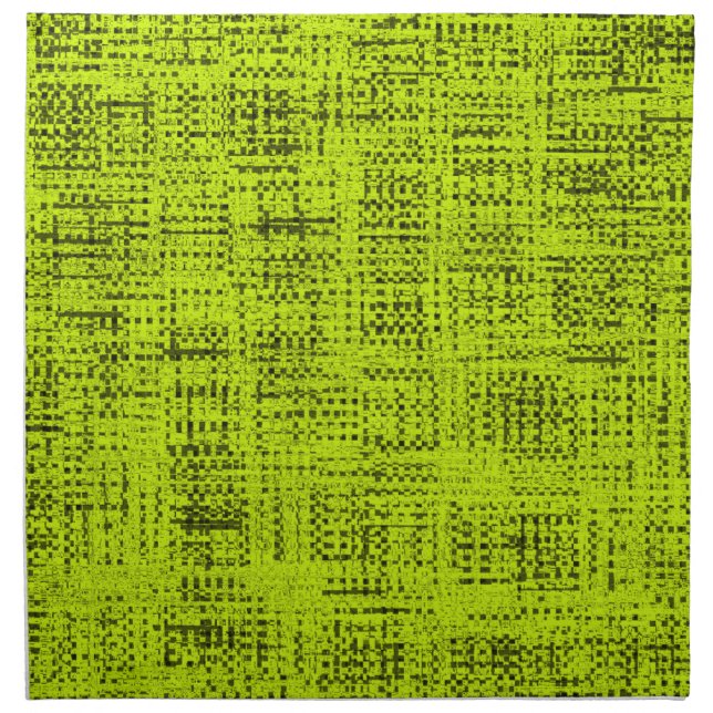 Chartreuse Tweed cloth dinner napkin set (Front)