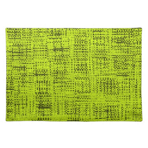 Chartreuse Tweed Cloth Placemat