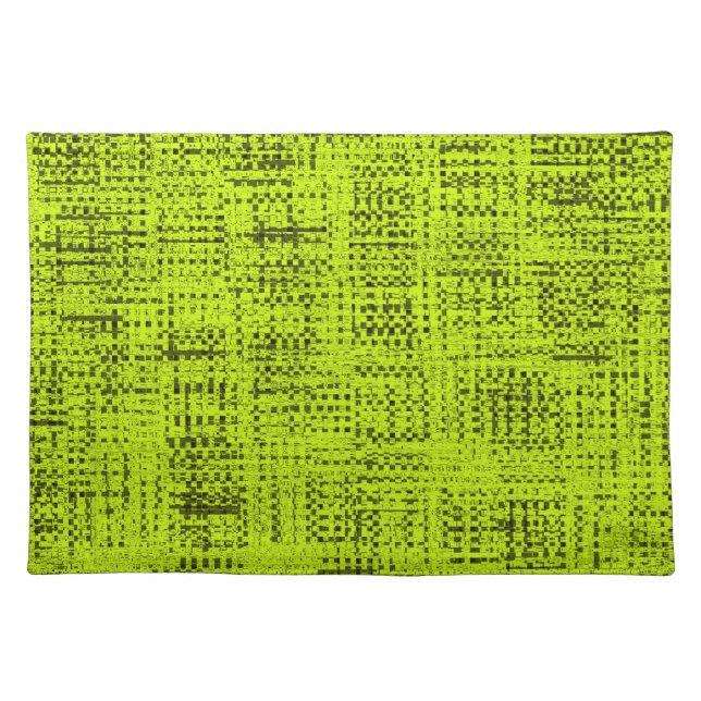 Chartreuse Tweed Cloth Placemat (Front)