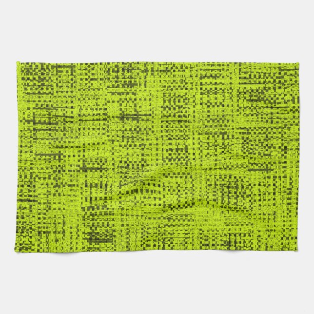 Chartreuse Tweed Kitchen Towel (Horizontal)