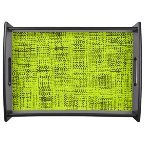 Chartreuse Tweed Serving Tray