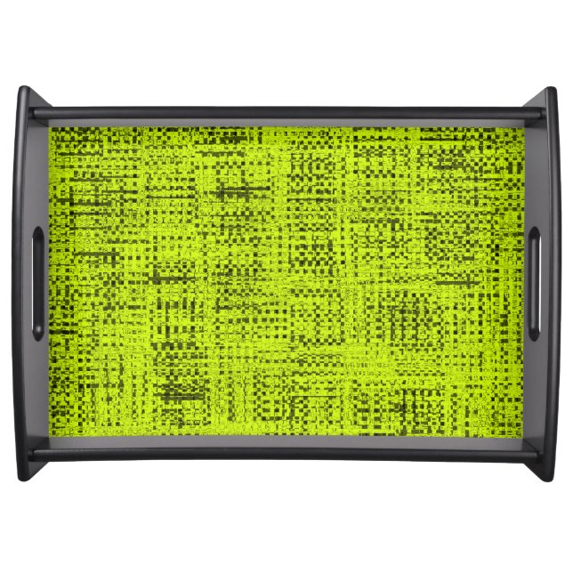 Chartreuse Tweed Serving Tray (Front)