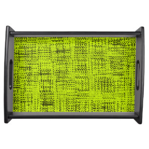 Chartreuse Tweed Serving Tray