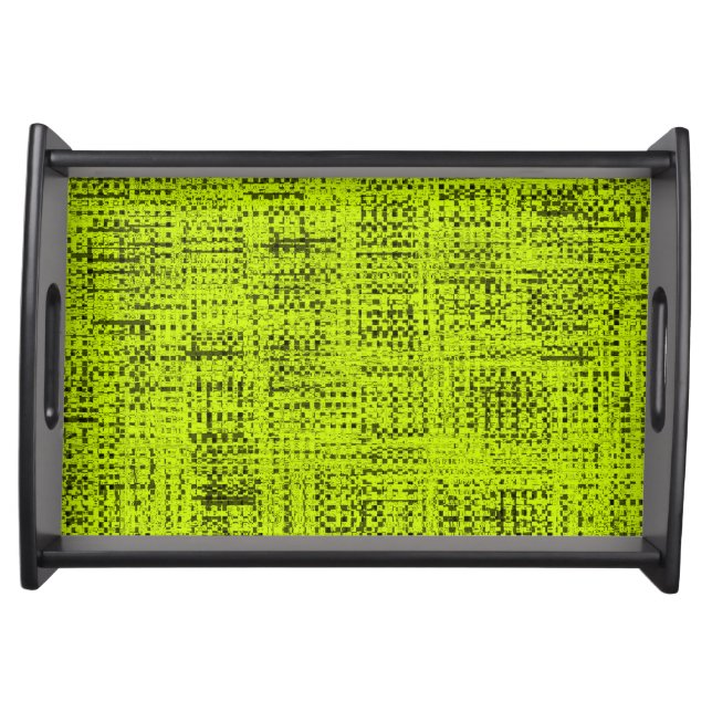 Chartreuse Tweed Serving Tray (Front)