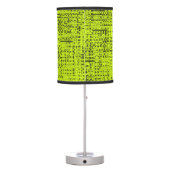 Chartreuse Tweed Table Lamp (Back)