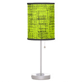 Chartreuse Tweed Table Lamp (Left)