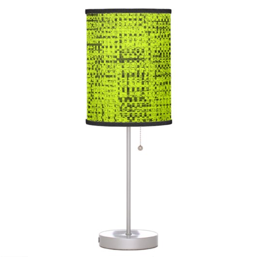 Chartreuse Tweed Table Lamp (Left)