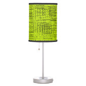 Chartreuse Tweed Table Lamp (Right)