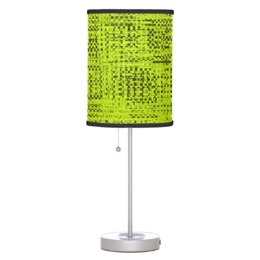 Chartreuse Tweed Table Lamp (Right)