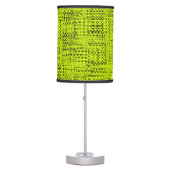 Chartreuse Tweed Table Lamp (Front)