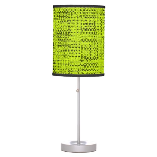 Chartreuse Tweed Table Lamp