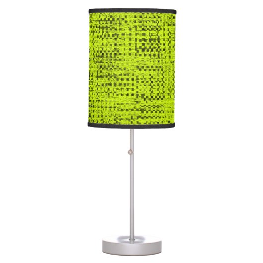 Chartreuse Tweed Table Lamp (Front)