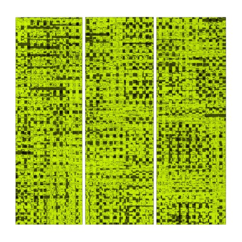 Chartreuse Tweed Triptych