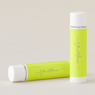 chartreuse yellow - add name lip balm