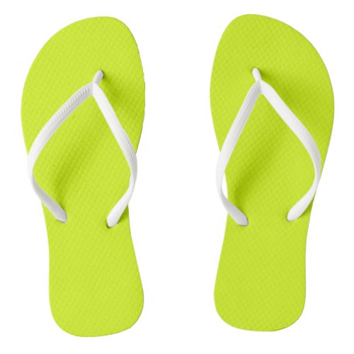  Chartreuse Yellow Flip Flops