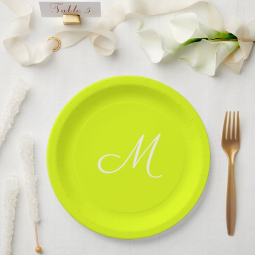 yellow paper plates