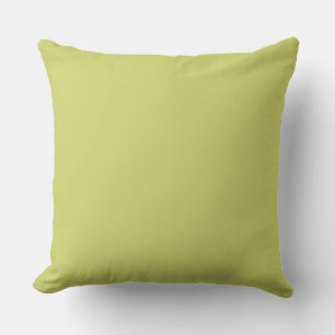Chartreuse Yellow Mustard Green Throw Pillow