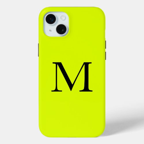  Chartreuse Yellow Name Fluorescent Neon Color iPhone 15 Plus Case