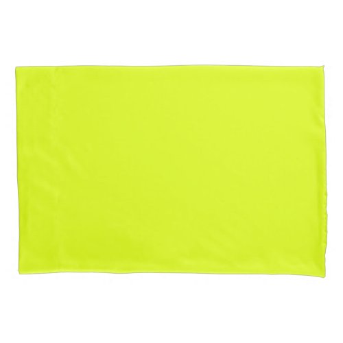 Chartreuse Yellow Pillowcase