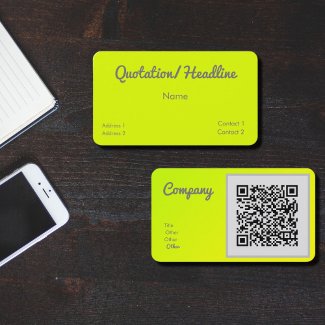 chartreuse yellow  -  QR code  -