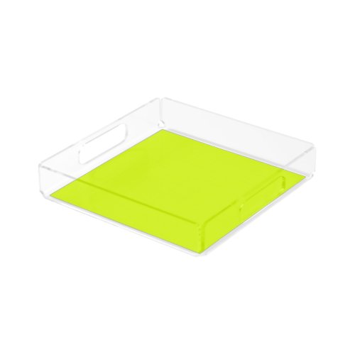  Chartreuse Yellow solid color  Acrylic Tray