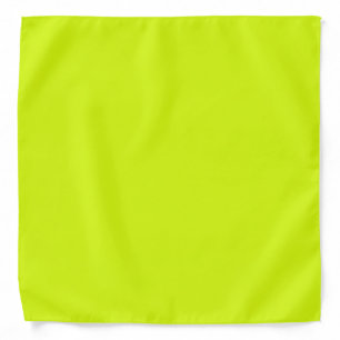 Chartreuse Yellow solid color Bandana