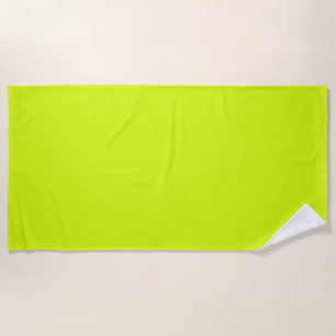 Chartreuse Yellow (solid color) Beach Towel