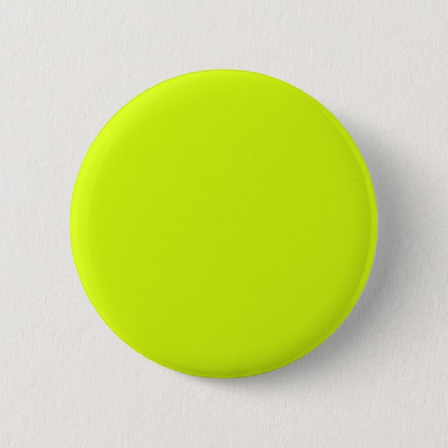 Chartreuse Yellow solid color Button (Front)