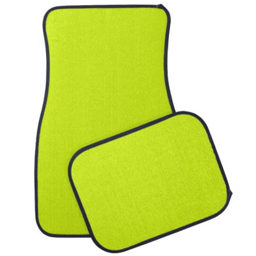  Chartreuse Yellow solid color  Car Floor Mat