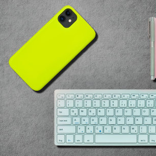 Chartreuse yellow -solid color iPhone 11 case