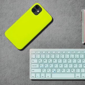Chartreuse yellow -solid color iPhone 11 case