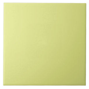 Chartreuse-Yellow solid color Ceramic Tile