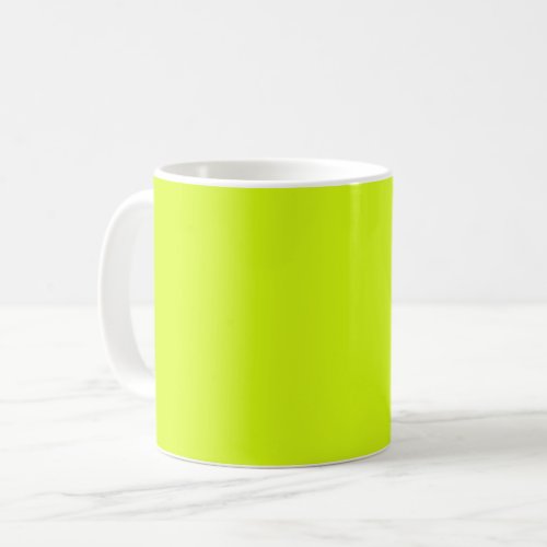  Chartreuse Yellow solid color  Coffee Mug