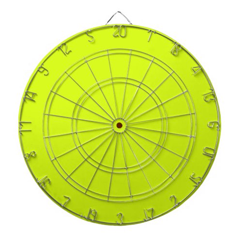  Chartreuse Yellow solid color  Dart Board