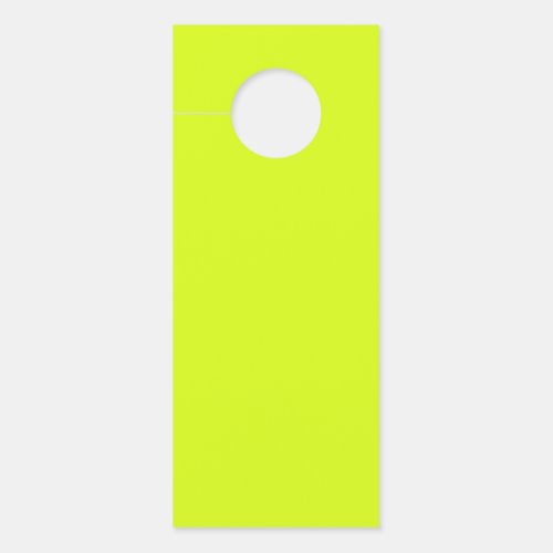  Chartreuse Yellow solid color  Door Hanger