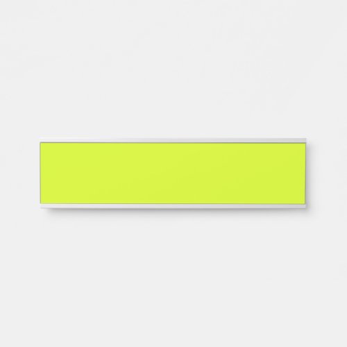  Chartreuse Yellow solid color  Door Sign